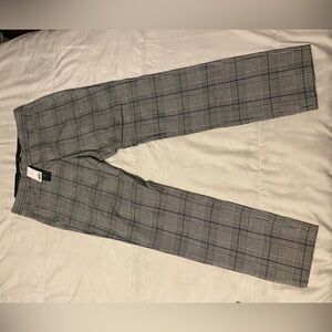 Banana Republic Gray Plaid Pants